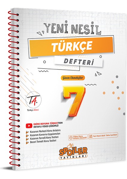 Spoiler 7.sınıf Yenı Nesıl Türkçe Defterı