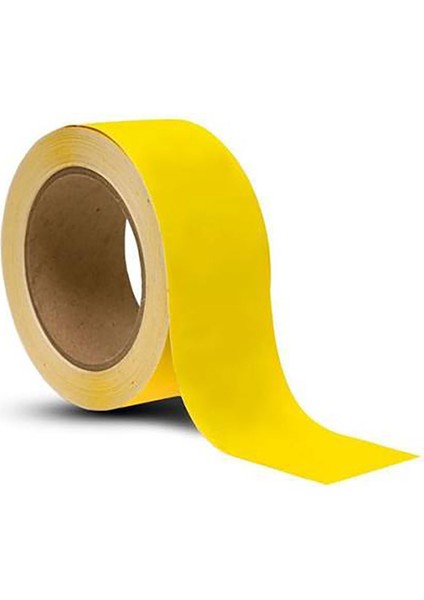 Yer Işaretleme Bandı Pvc Vinil Bant Sarı 50MM x 33M