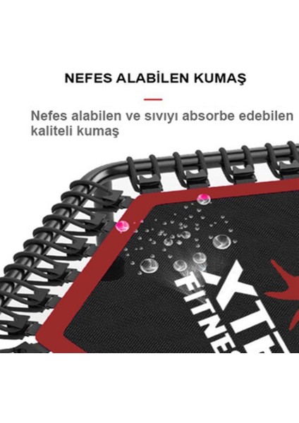 XTR Fitness Tutunmalı Trambolin 106 cm Kırmızı
