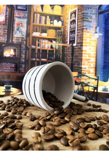 Çizgili El Yapımı Seramik Kupa Bardak fırsatları