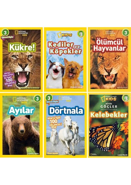 National Geographic Kids Seviye 3 Seti 6 Kitap (Akıcı Olarak Okuyan Çocuklar Için)