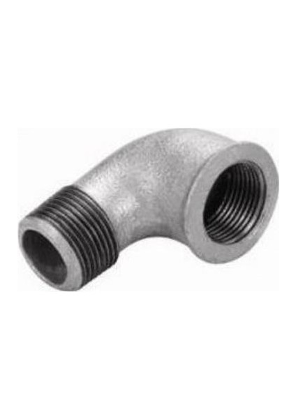 Kuyruklu Dişli Dirsek Galvaniz 1.1/2''