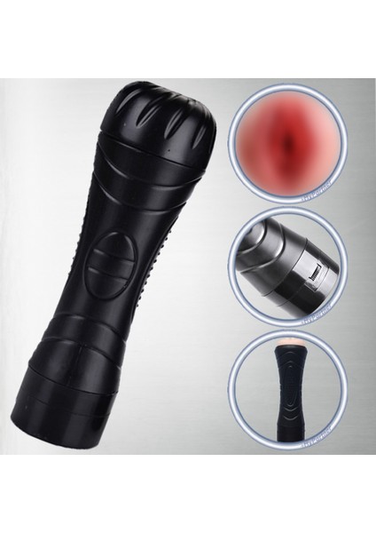 Fener Tipi Suni Titreşimli Vajina Mastürbatör