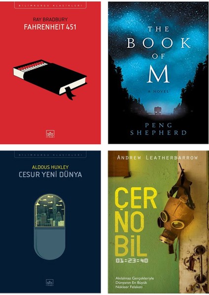 Fahrenheit 451 - The Book Of M - Cesur Yeni Dünya - Çernobil - 4 Kitap Bilim Kurgu Seti