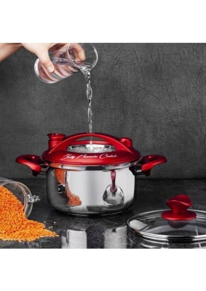 Baby Düdüklü Tencere 3.5 Lt Kırmızı