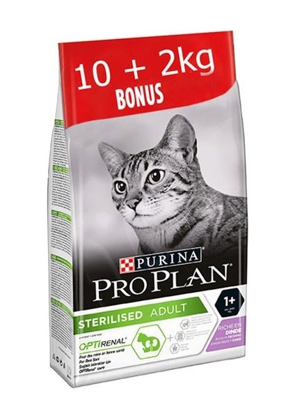 Pro Plan Sterilised Hindili Kısırlaştırılmış Kedi Maması 10+2 kg