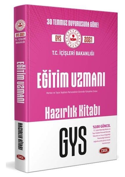 T.C. Içişleri Bakanlığı Eğitim Uzmanı GYS Hazırlık Kitabı