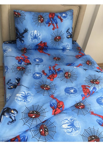 Tek Kişilik Spiderman Nevresim Çarşaf Takımı