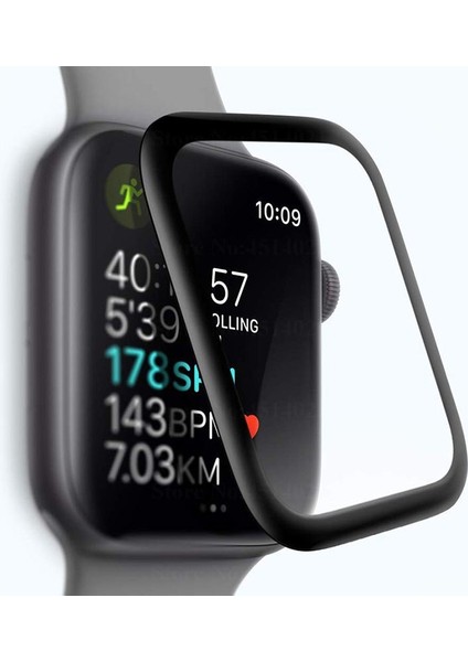 Apple Watch 44 mm Ekran Koruyucu 3D Tam Kapatan Kavisli Ppma Nano Cam Tam Uyumlu indirimleri