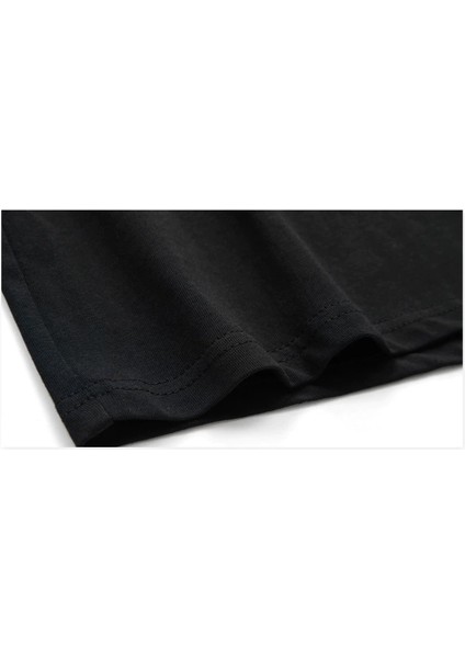 Burç Ikizler Gemini Baskılı Siyah Erkek Örme Tshirt