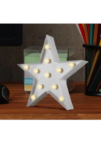LED Işıklı Beyaz Yıldız Star Masa Duvar Gece Lambası fiyatları