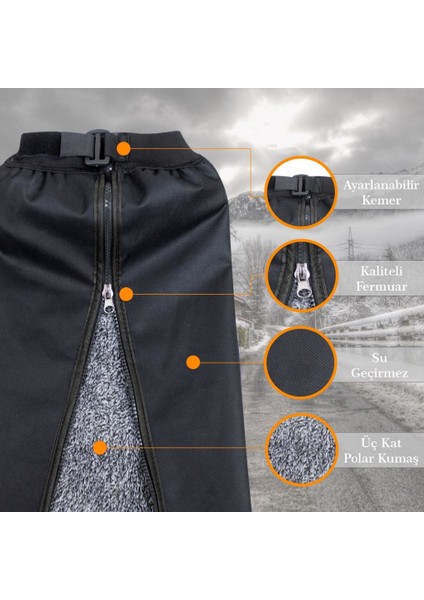 Ankaflex Motosiklet Kışlık Su ve Soğuk Geçirmez Dizlik ve Bacak Koruyucu fırsatları