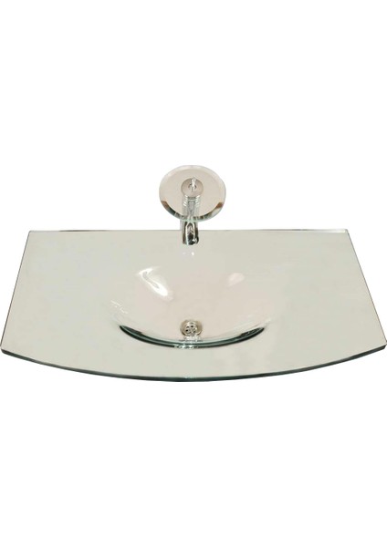 Cam Lavabo Dore Modeli 200X56 cm