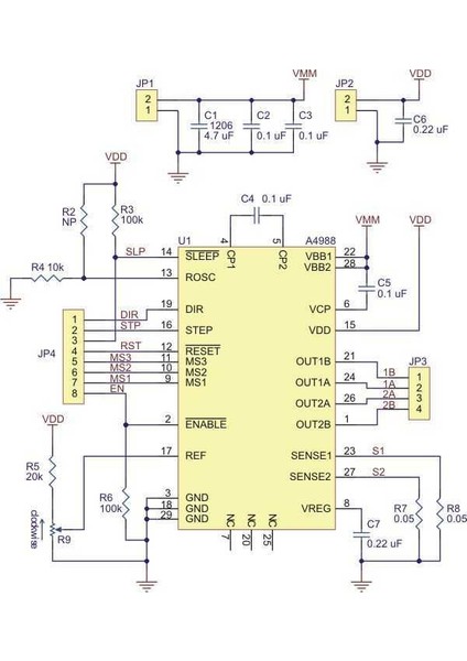 A4988 Step Motor Sürücü Kartı PL-1182