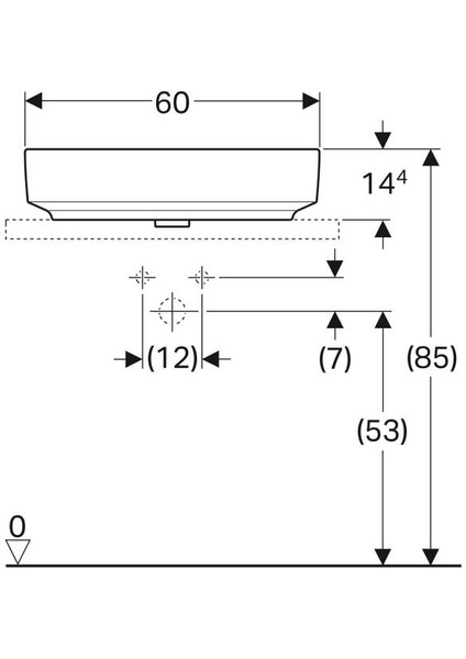 Variform Eliptik Lavabo, Batarya Banklı - 500.777.01.2 fırsatları