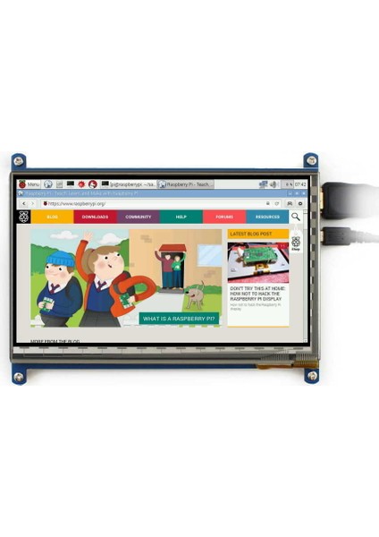 7 Inch HDMI Kapasitif Dokunmatik LCD Ekran - 1024X600 (C)