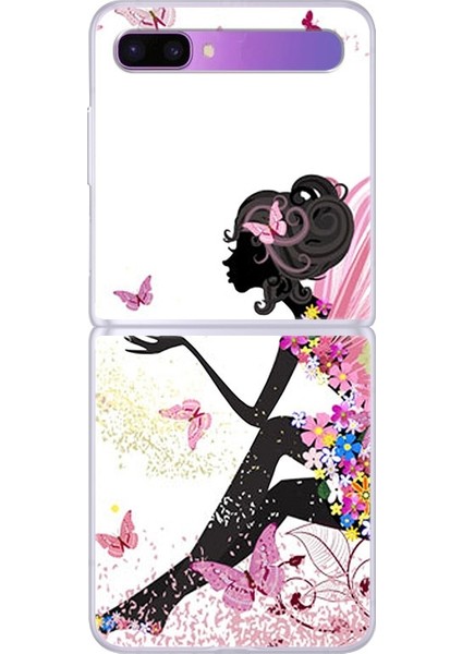 Kelebek Melek Desenli Kapaklı Telefon Kılıfı (Yurt Dışından)