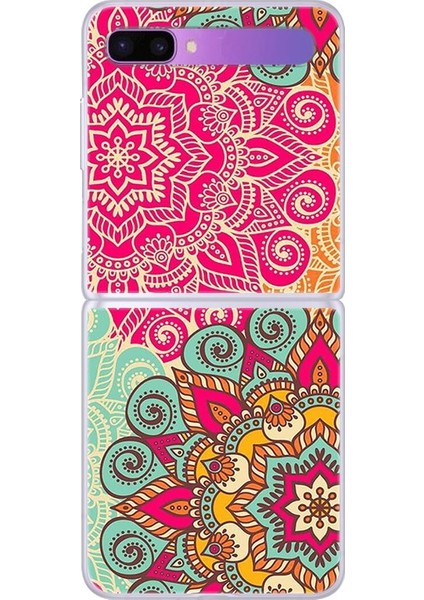 Çiçek Desenli Kapaklı Telefon Kılıfı (Yurt Dışından)