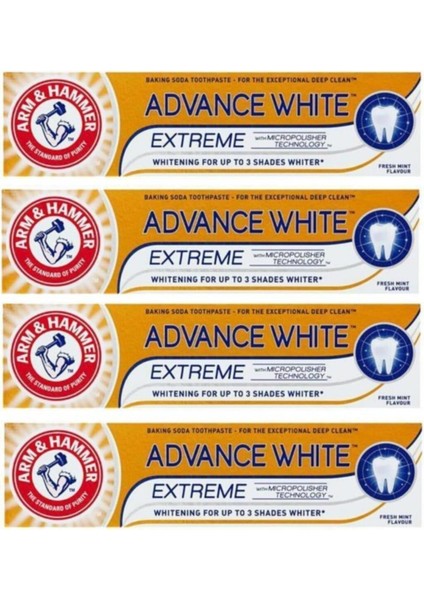 Arm & Hammer Advance White Diş Macunu 75ML x 4 Adet