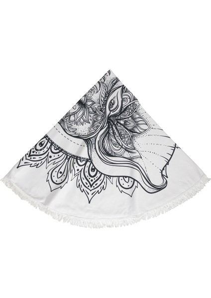 Yuvarlak Plaj Havlusu - Elephants Luck modelleri