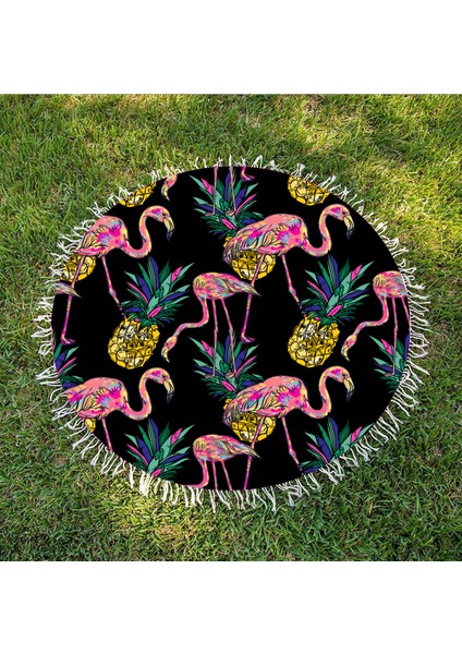 Yuvarlak Plaj Havlusu - Mıamı