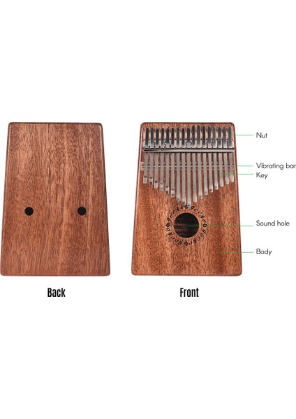 17 Tuşları Elektrikli Kalimba Başparmak Piyano Set (Yurt Dışından)