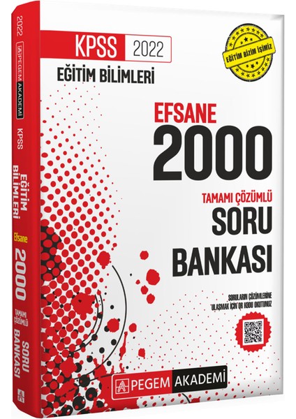 2022 KPSS Eğitim Bilimleri Çözümlü Efsane 2000 Soru Bankası