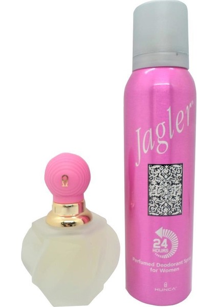 Hunca Jagler Parfüm 60 Ml. & Deodorant 150 Ml. For Women (Bayanlar Için)