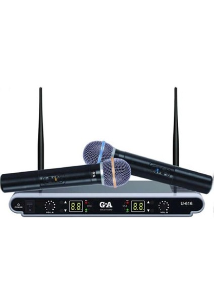 U-616 El El Profesyonel Wireless Mikrofon Sistemi
