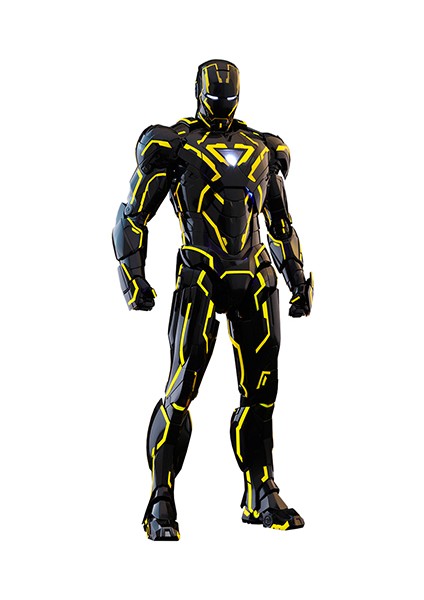 Neon Tech Iron Man 2.0 Diecast Exclusive Sixth Scale Figure MMS523