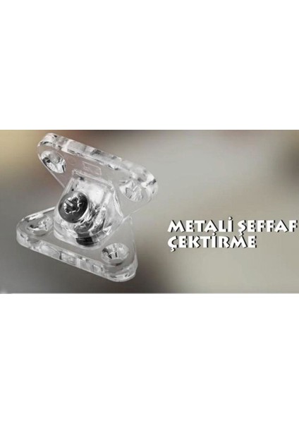 Açılı T Bağlantı Çektirme Şeffaf Plastik Köşe Birleştirme Kelebek (10 ADET)