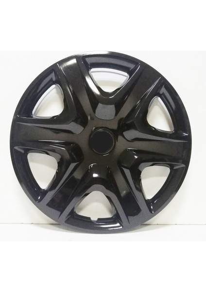 Renault Uyumlu Piano Black Jant Kapağı 15 Kırılmaz 4 Adet(1 Takım) Amblem Hediyeli