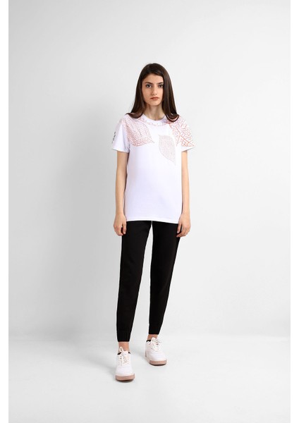 Kadın Sıfır Yaka T-Shirt