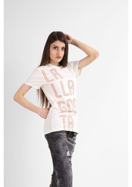 Kadın Sıfır Yaka T-Shirt
