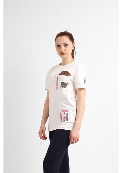 Kadın Sıfır Yaka T-Shirt