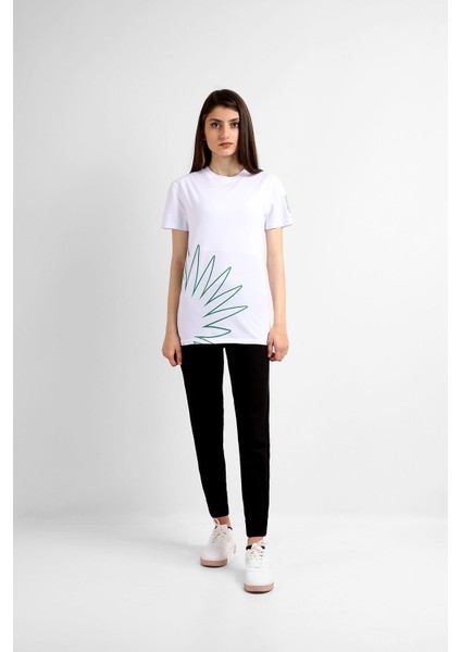 Kadın Sıfır Yaka T-Shirt
