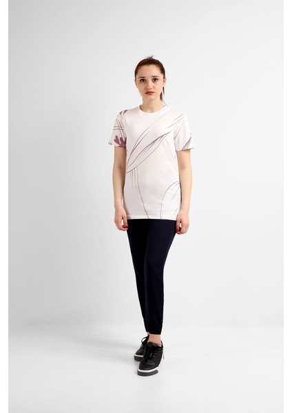 Kadın Sıfır Yaka T-Shirt