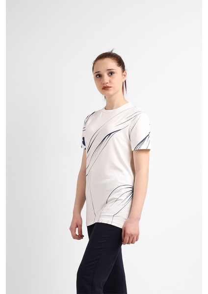 Kadın Sıfır Yaka T-Shirt
