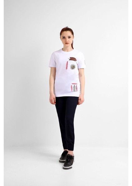 Kadın Sıfır Yaka T-Shirt