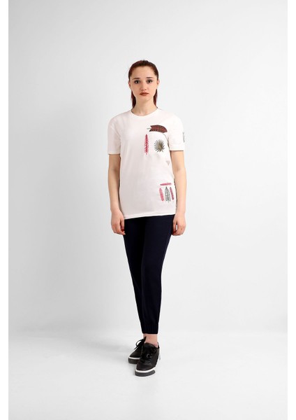 Kadın Sıfır Yaka T-Shirt