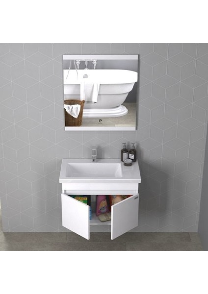 Summer 70 cm Snow White Banyo Dolabı Beyaz Renk
