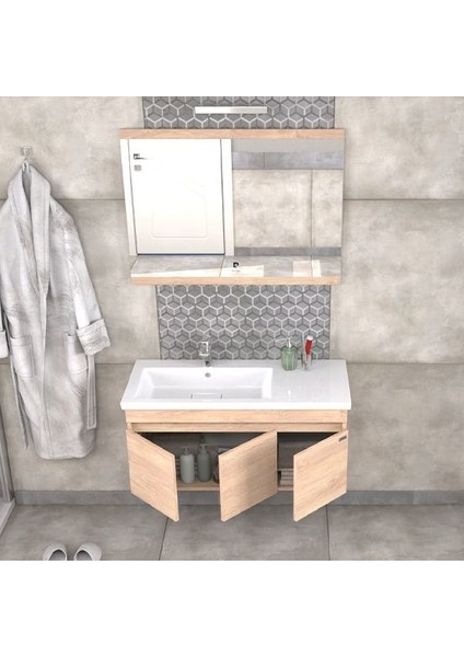 Summer 100 cm Poplar Banyo Dolabı