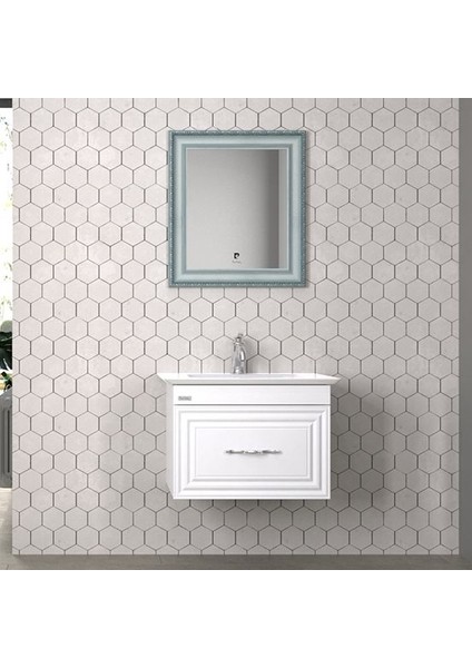 Sun 70 cm Lame Banyo Dolabı Gümüş Renk