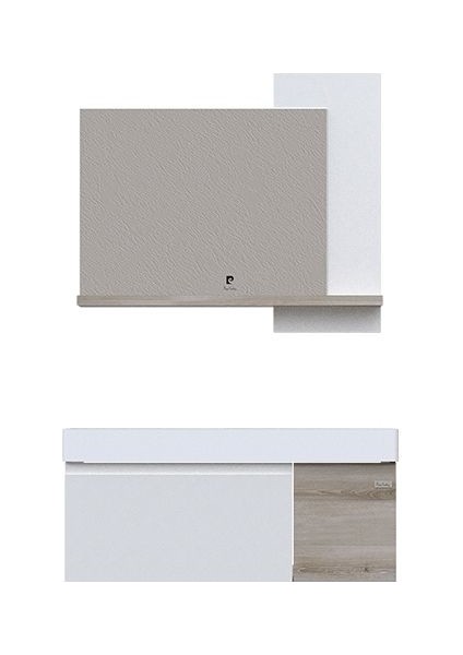 Zen 100 cm Antique White Pear Banyo Dolabı Mat Beyaz Pear indirimleri