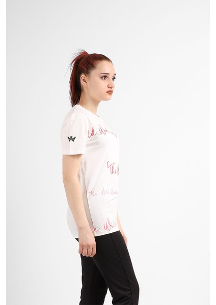 Kadın Sıfır Yaka T-Shirt