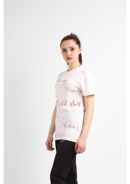 Kadın Sıfır Yaka T-Shirt