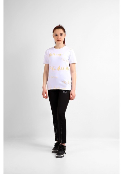 Kadın Sıfır Yaka T-Shirt
