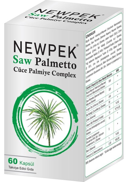 Newpek Saw Palmetto Complex 60 Kapsül