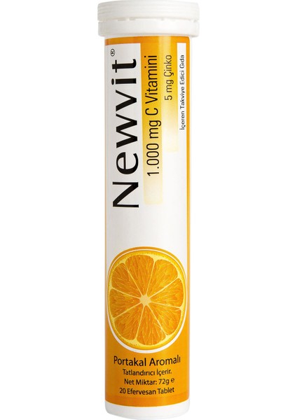 Newvit Vitamin C, Çinko Efervesan