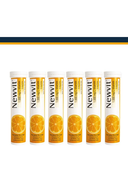 Newvit Vitamin C, Çinko Efervesan 6 Adet